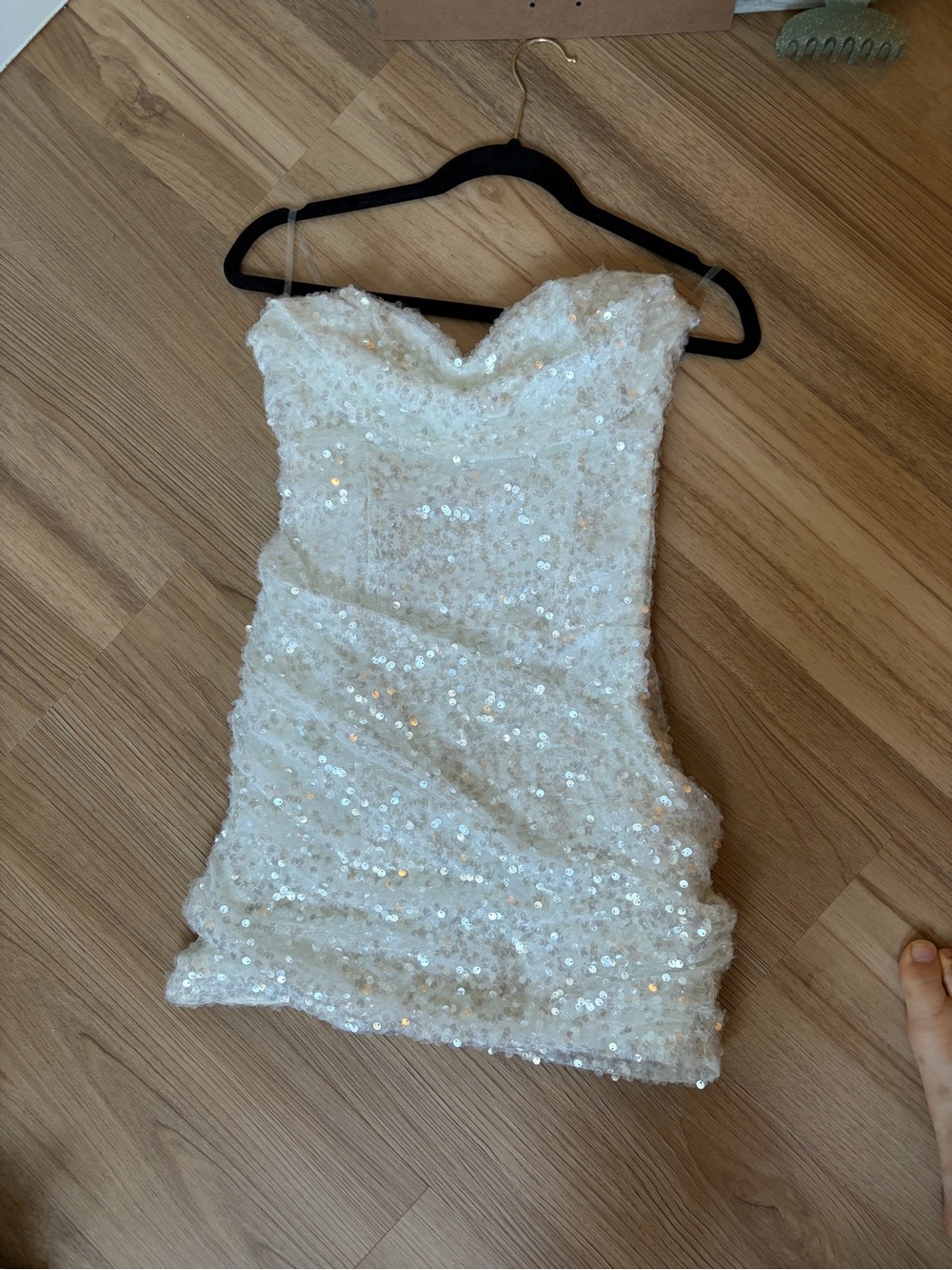 Meshki Nala Sequin Strapless Mini Dress